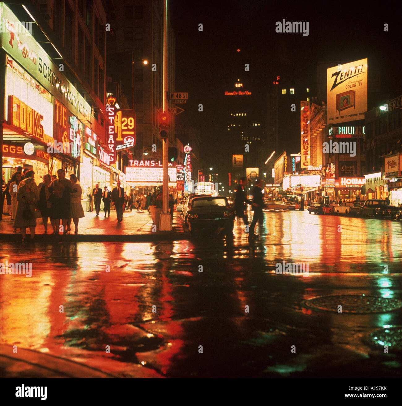 NEW YORK Times Square in 1966 Stockfoto