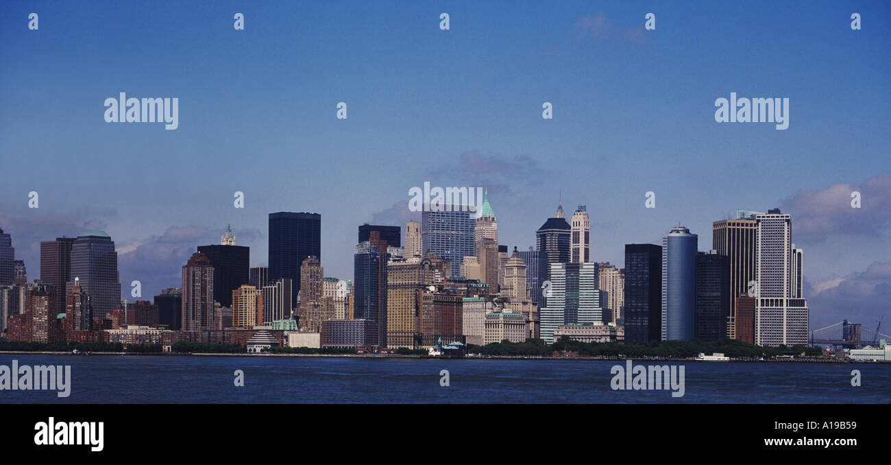 Skyline von Manhattan nach 11. September 2001 Stockfoto