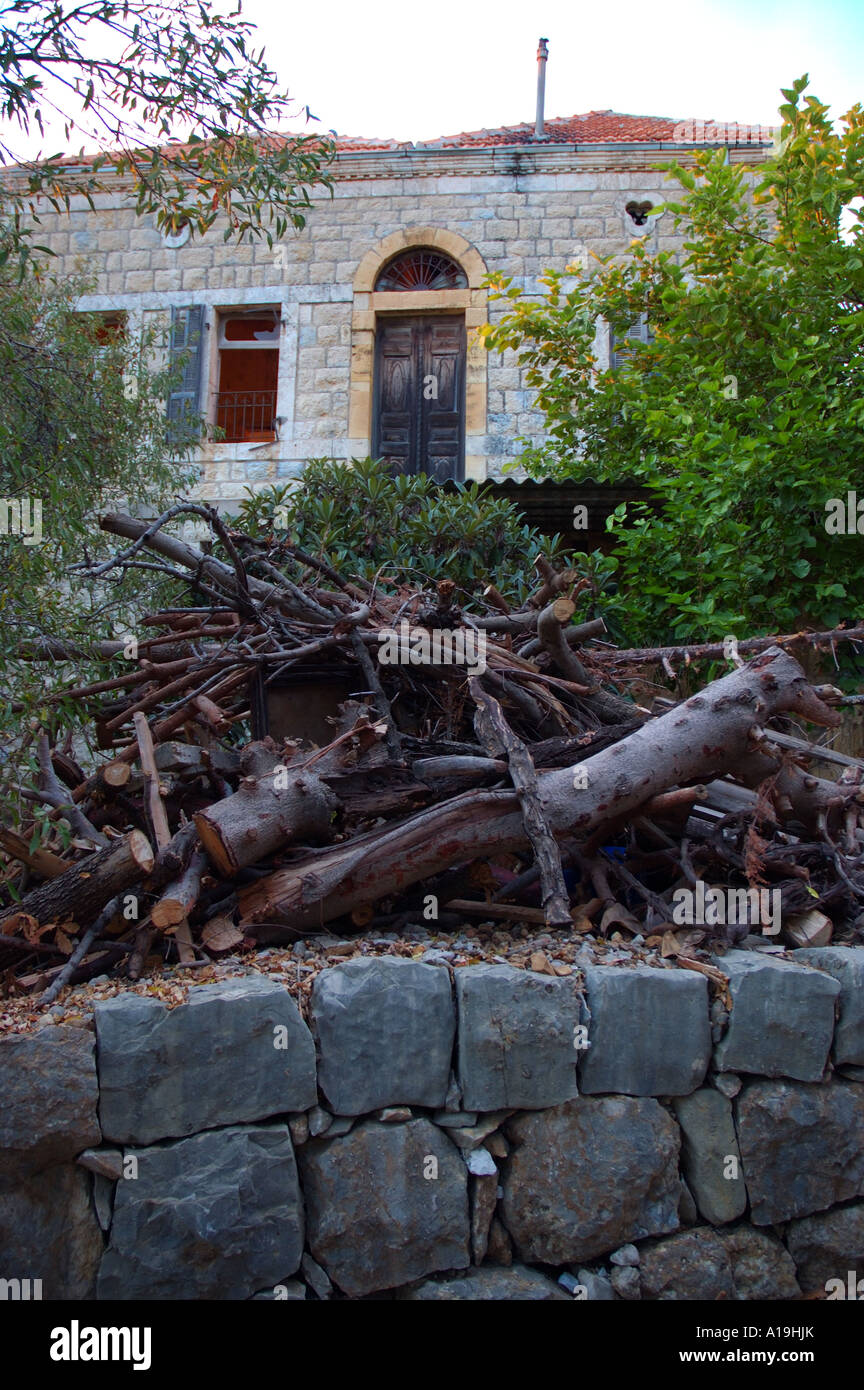 traditionellen libanesischen Haus Landschaft Stockfoto