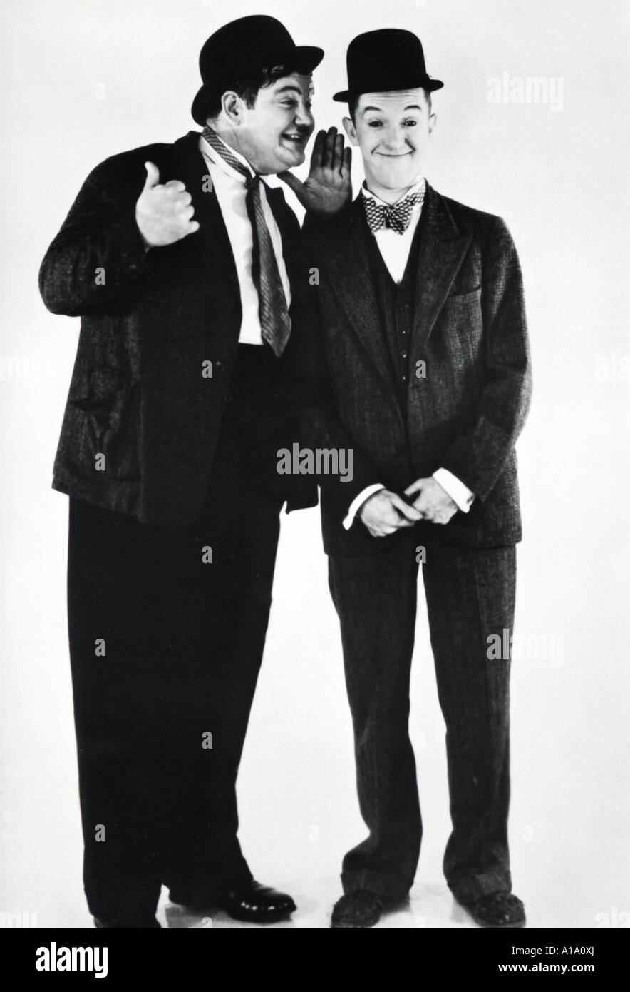 Stan Laurel und Oliver Hardy Portrait Stockfoto