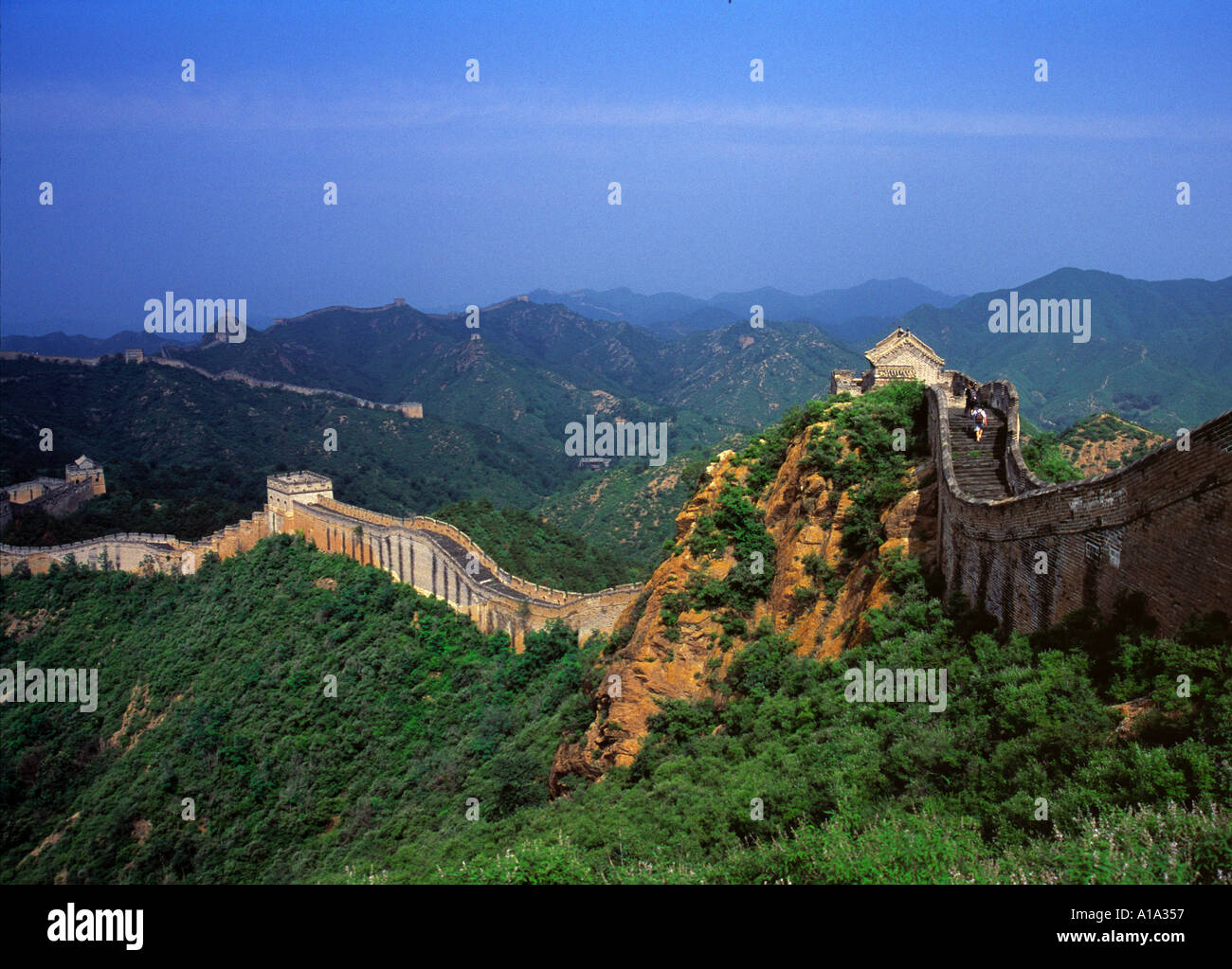 Große Mauer-Jinshanling P R China Stockfoto