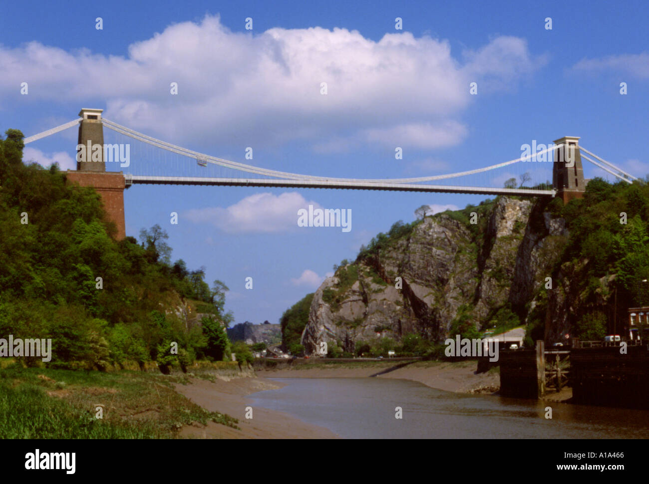 England-Clifton Suspension bridge Stockfoto