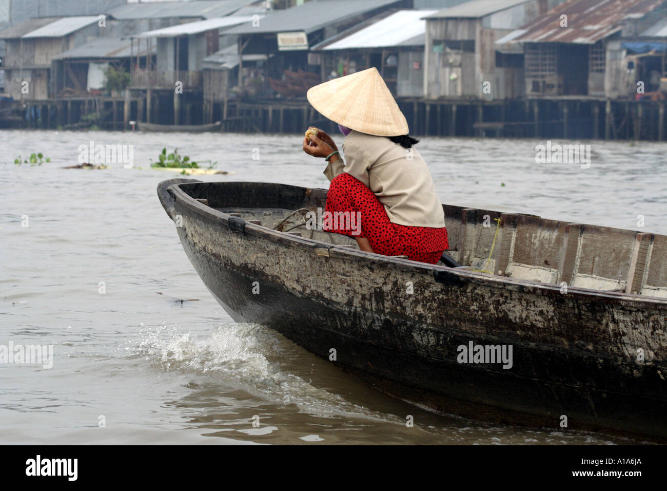 Fahren vor der Tür, Vietnam Stockfoto