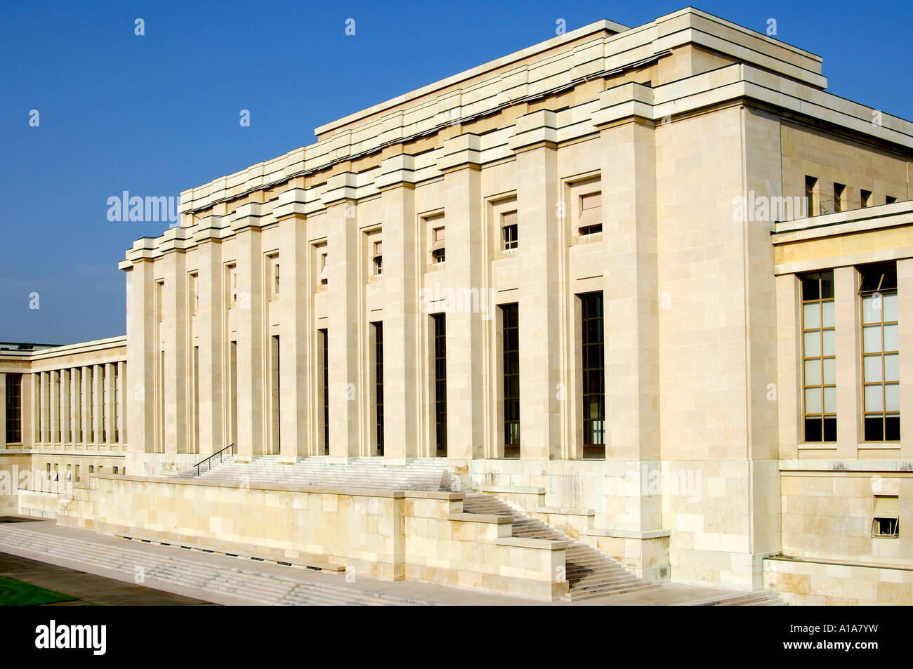 Palais des Nations, UN-Hauptquartier, Genf, Schweiz Stockfoto