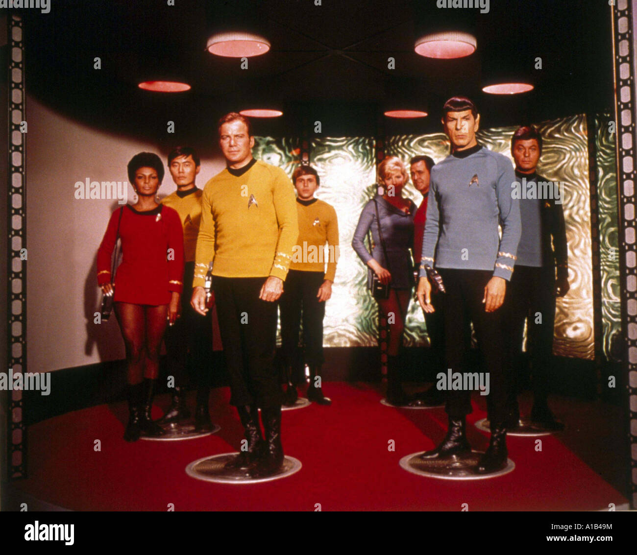 Star Trek Jahr 1966 1969 Direktor David Alexander Robert Butler William Shatner James T. Kirk Leonard Nimoy Spock DeForest Kelley Stockfoto