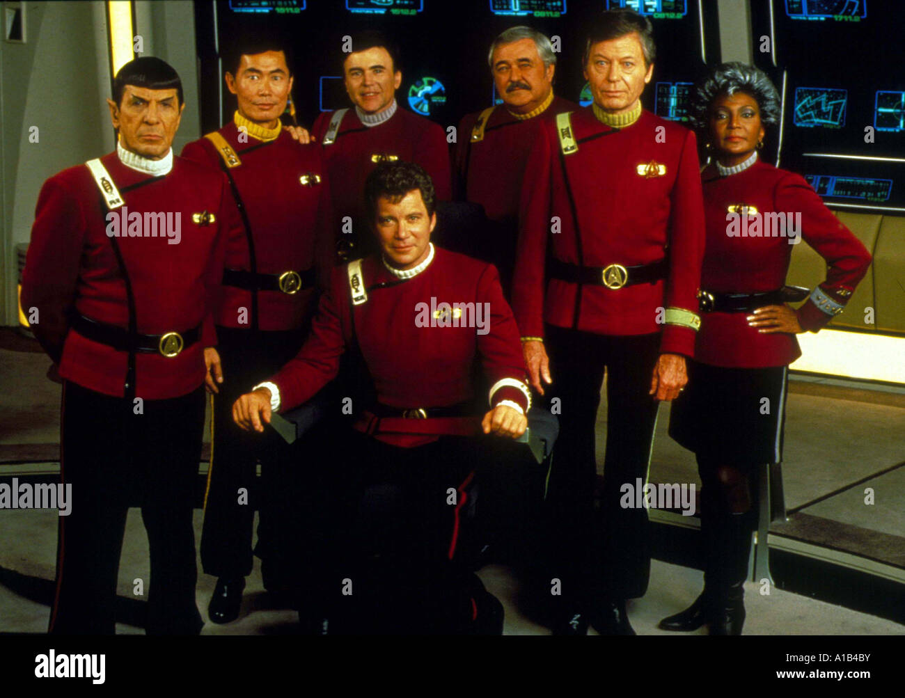 Star Trek die Final Frontier Jahr 1989 Direktor William Shatner William Shatner Admiral James T Kirk Leonard Nimoy Spock Walter Stockfoto