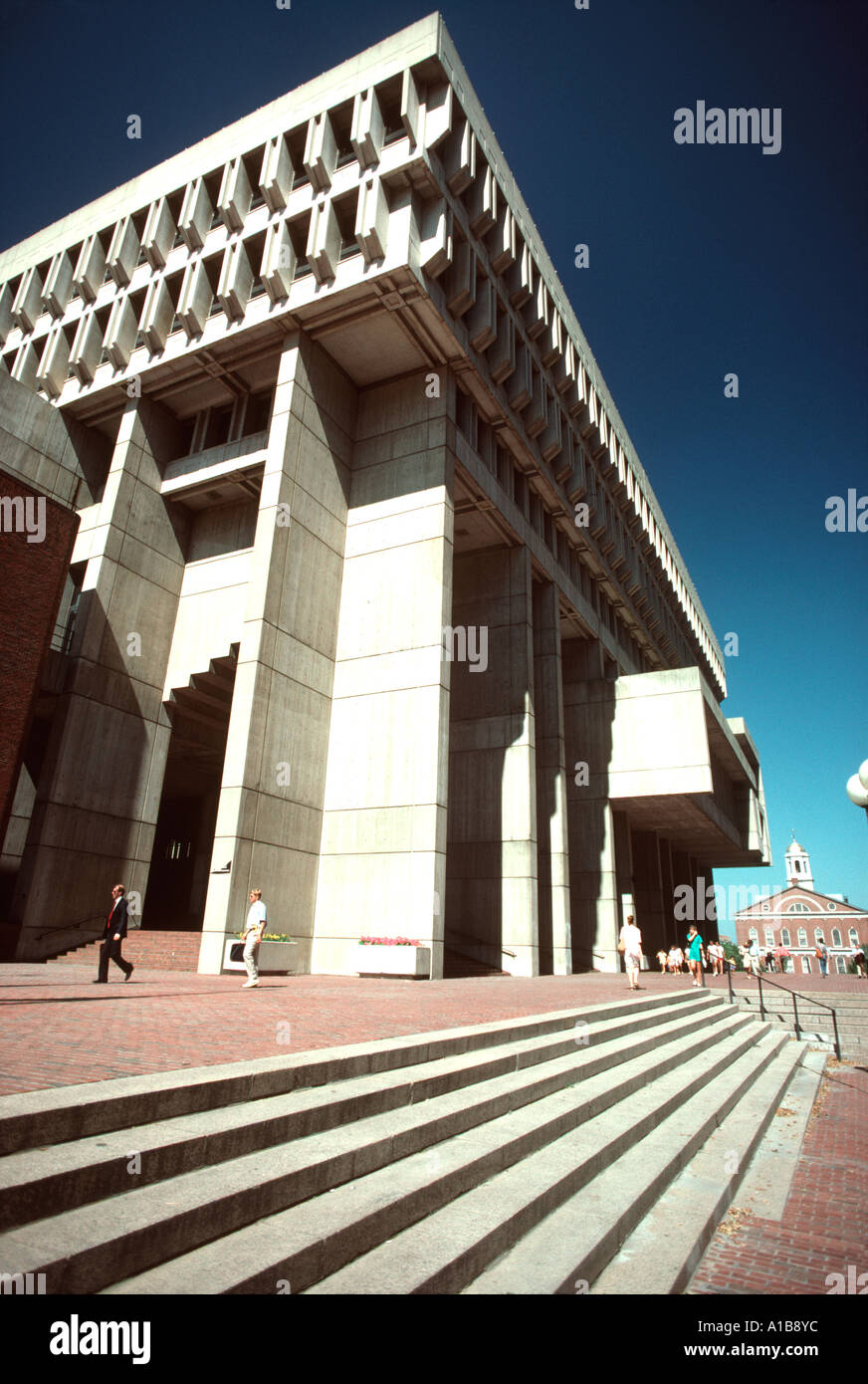 Boston, Massachusetts Boston City Hall City Hall Plaza Stockfoto