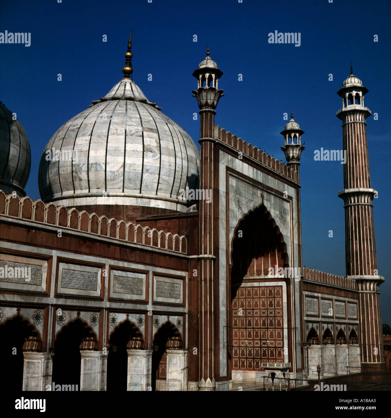 Jumma Moschee Delhi Indien R Ashworth Stockfoto