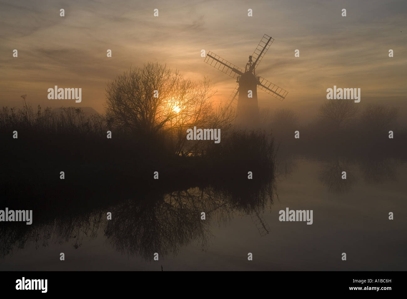 ST Benet's Level Mill River Thurne Norfolk UK Stockfoto