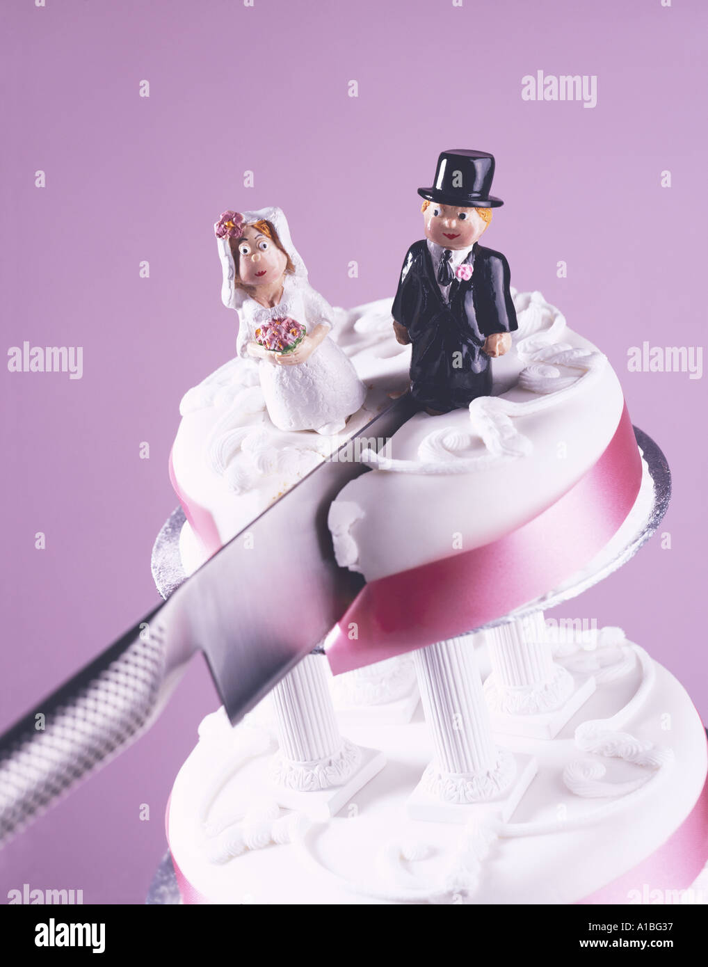 Hochzeitstorte Stockfoto