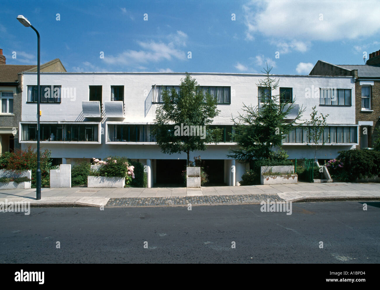 Genesta Road, Plumstead, Germany, 1933-1934. Grad II aufgeführt. Straße Höhe. Stockfoto
