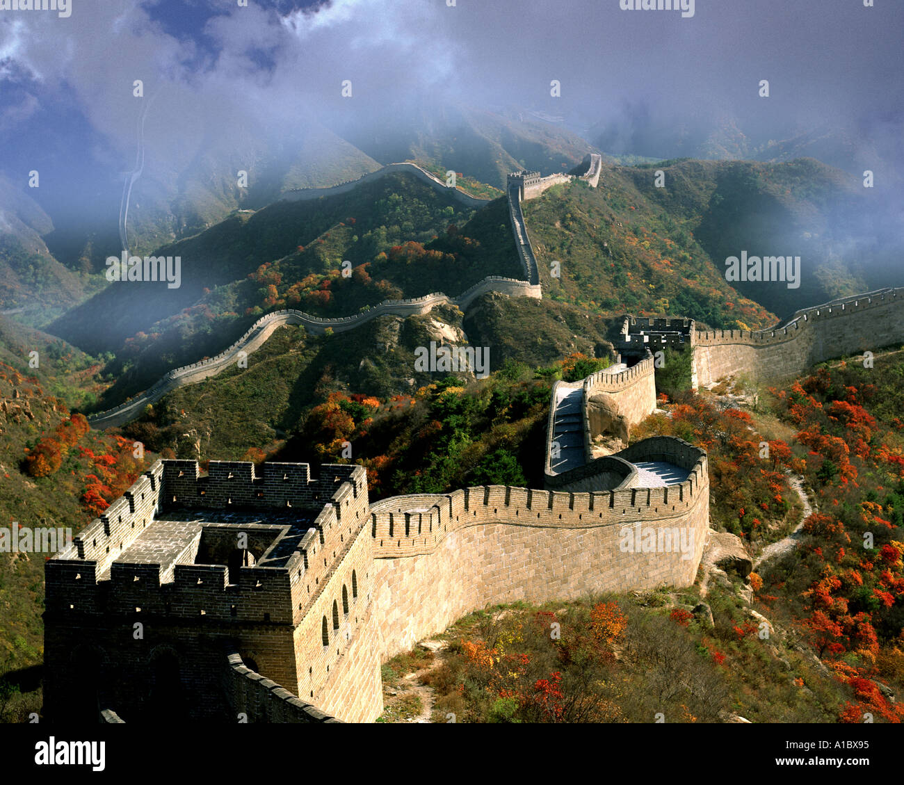 CN - Nord-CHINA: Die chinesische Mauer Stockfoto