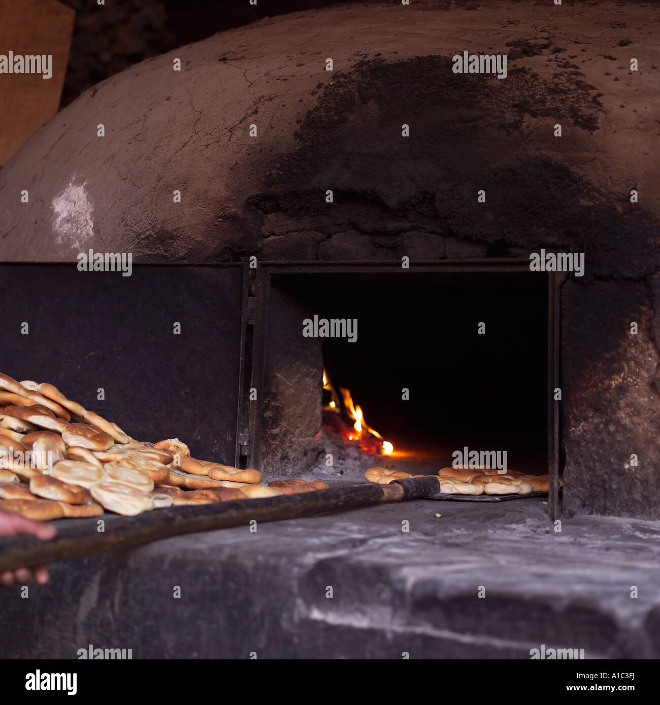 Pisaq Markt in Peru Stockfoto