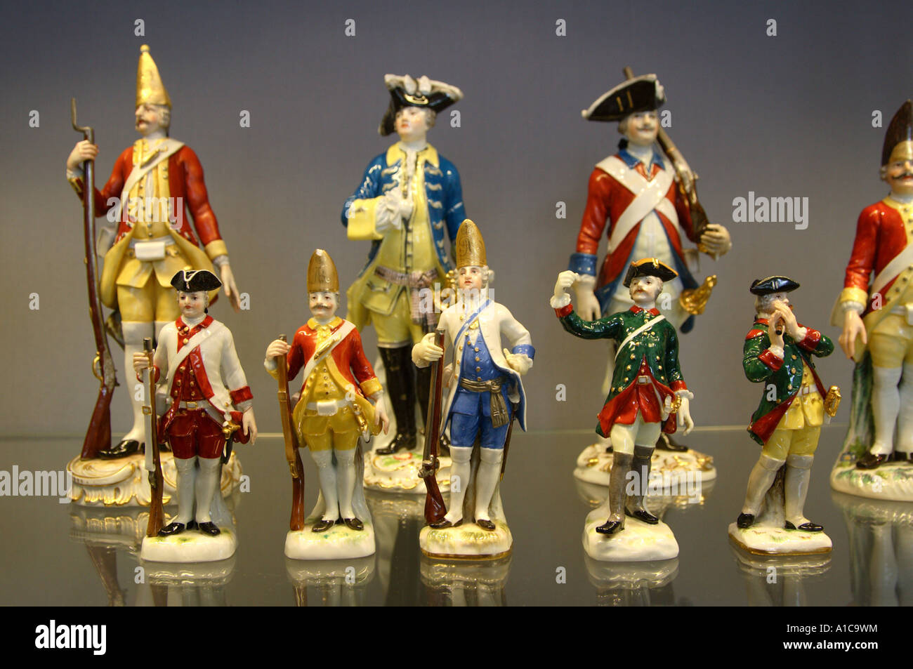 Figur: Soldaten, Deutschland, Sachsen, Meißen Stockfoto