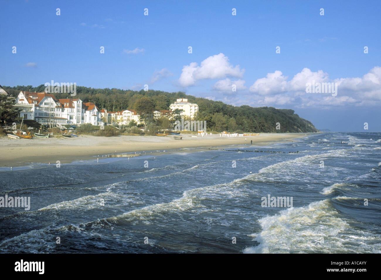 Küste Landschaft, Bansin, Usedom, Mecklenburg-Vorpommern, Deutschland Stockfoto