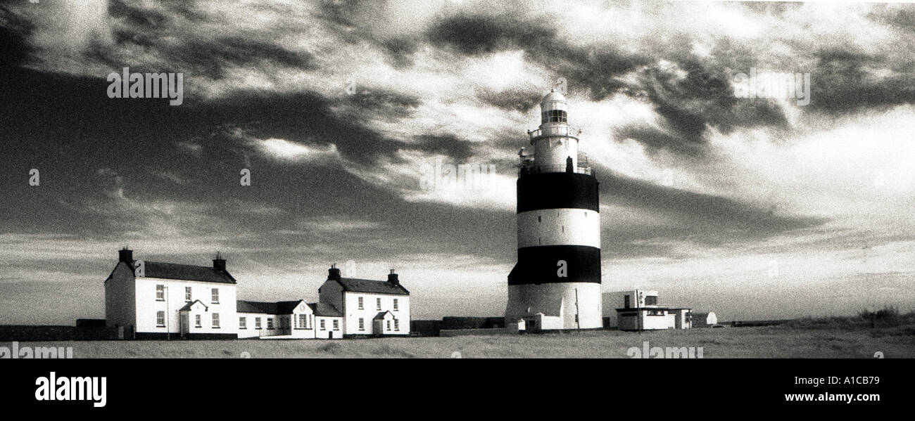 Leuchtturm am Hook Head, Co. Wexford, Republik Irland Stockfoto