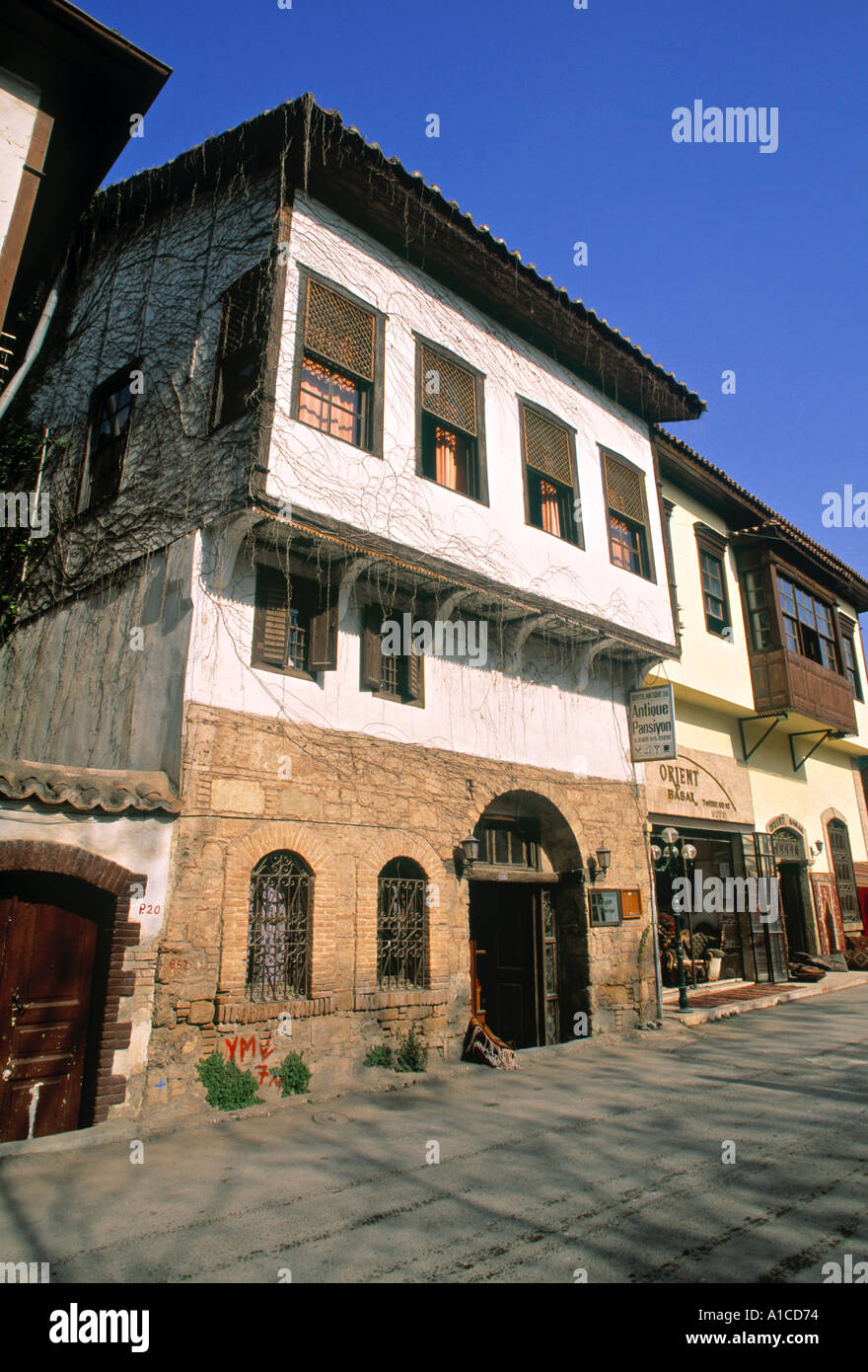 Osmanische Haus, Kaleici, Antalya, Türkei Stockfoto