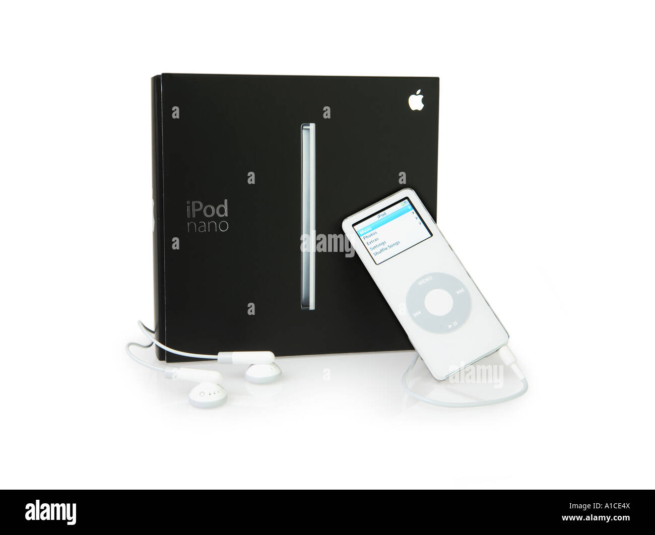 IPod und Verpackung Stockfoto