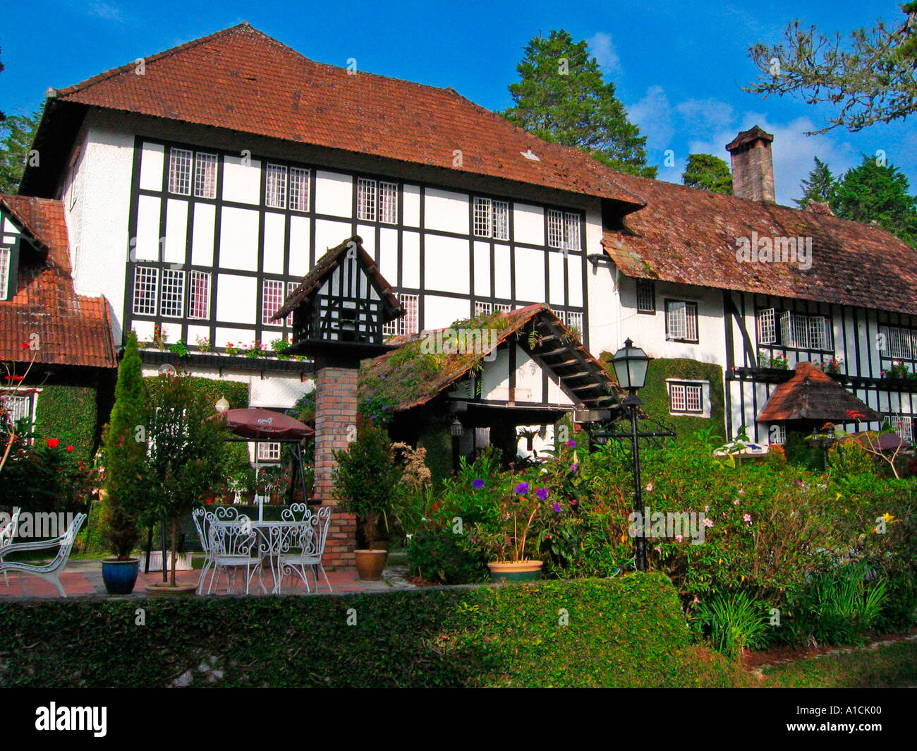 Ruhigen Englischen Garten Und Taubenschlag Neben Ye Olde
