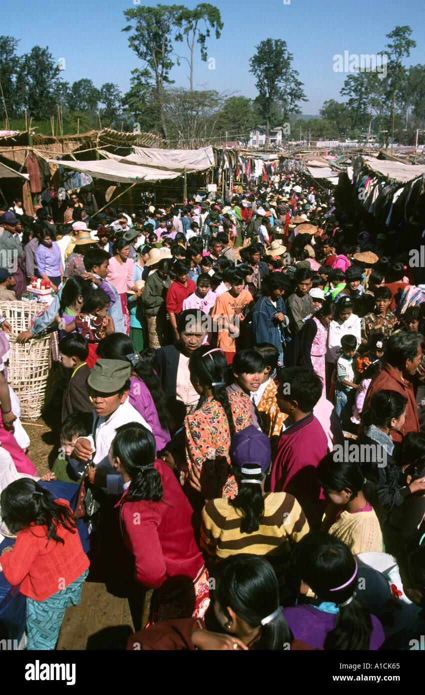 Myanmar Burma Mandalay Pyin Oo Lwin früher Maymyo Freizeit Reisen Kirmes Menschen genießen Tage Urlaub Stockfoto