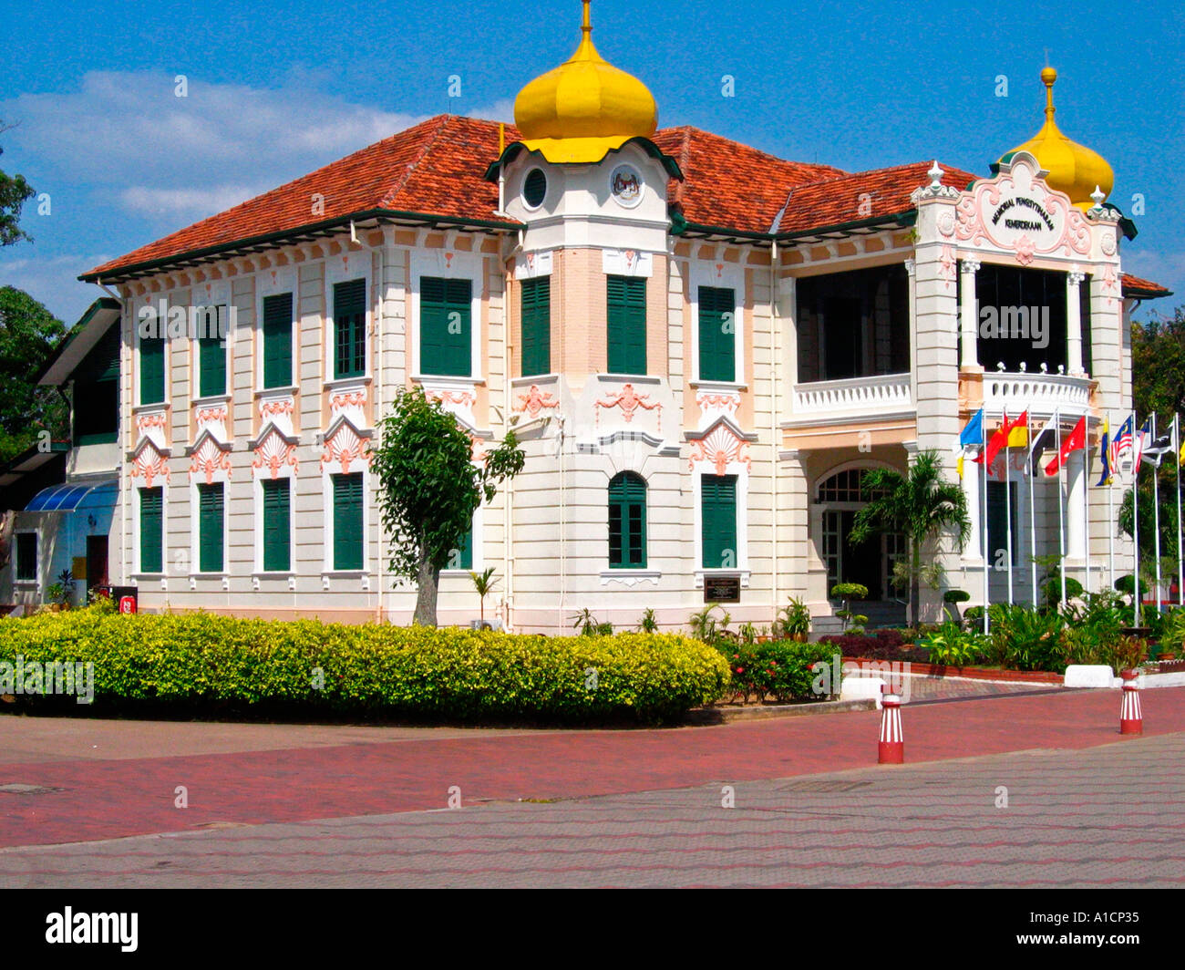 Proklamation der Unabhängigkeit Memorial ehemaligen Melaka Club Malacca Malaysia Stockfoto
