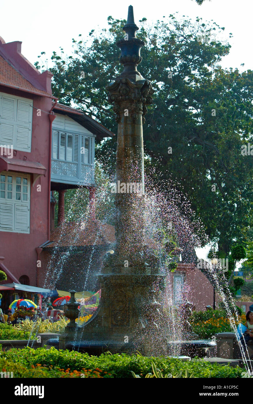 Queen Victoria Memorial Fountain Malacca Malaysia Stockfoto