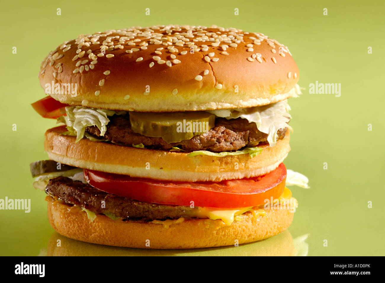Appetitlich hamburger Stockfoto
