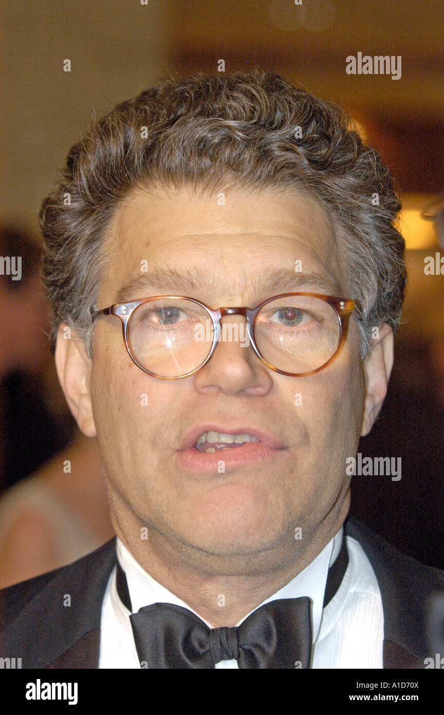 Komiker Al Frankin spricht mit den Medien. Stockfoto