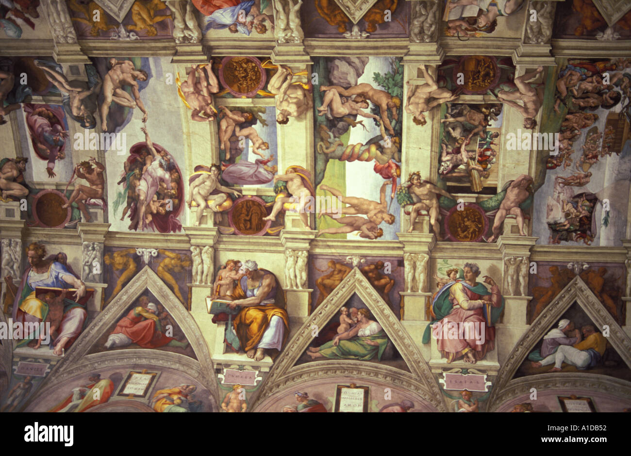 Italien Rom der Vatikan, Sixtinische Kapelle Stockfoto
