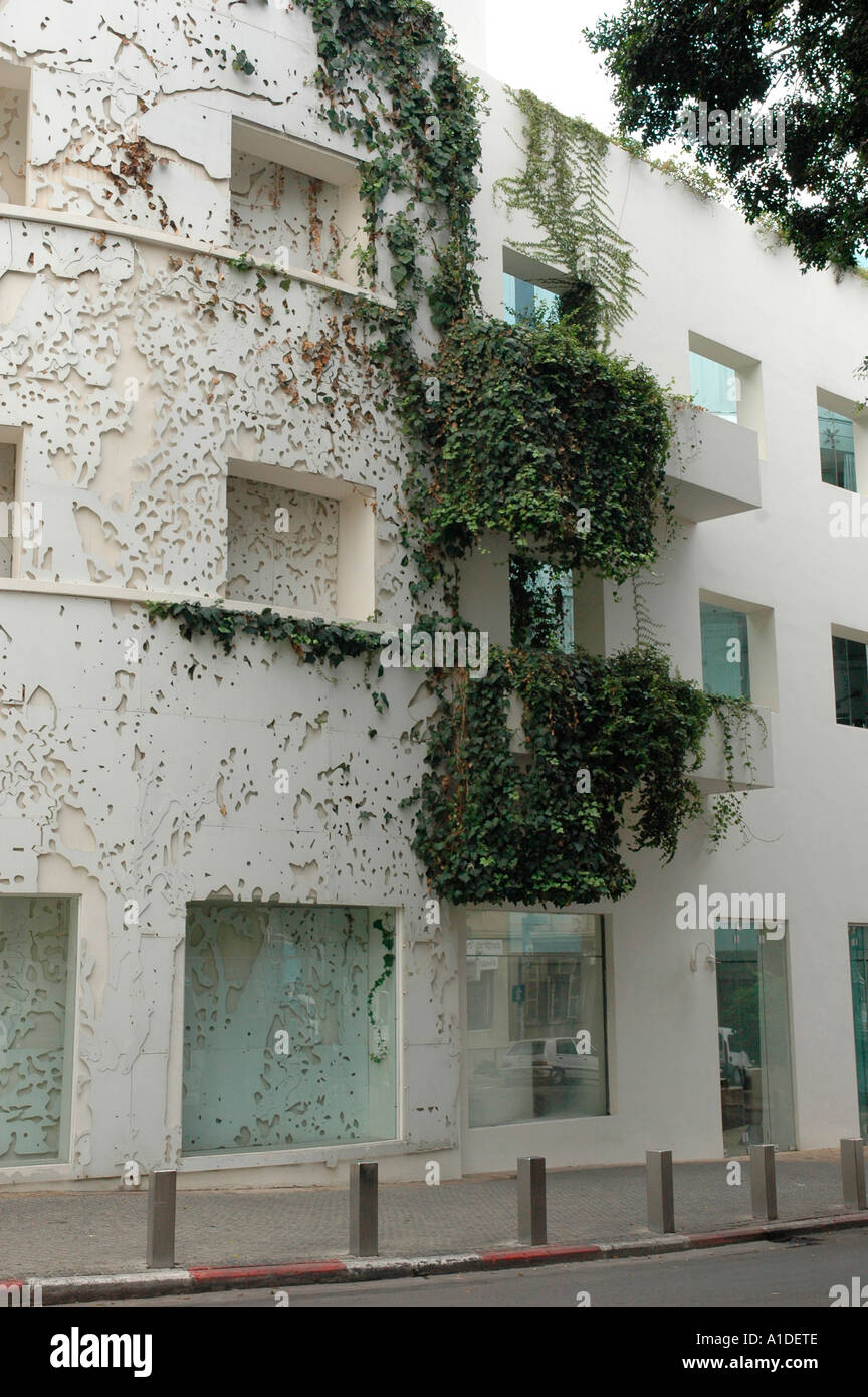 Alten Bauhaus-Stil Gebäude im Rothschild Boulevard Tel Aviv Israel Stockfoto