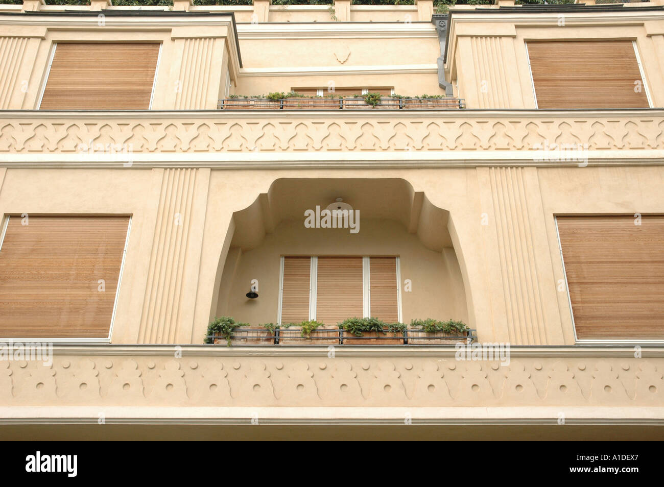Alten Bauhaus-Stil Gebäude im Rothschild Boulevard Tel Aviv Israel Stockfoto