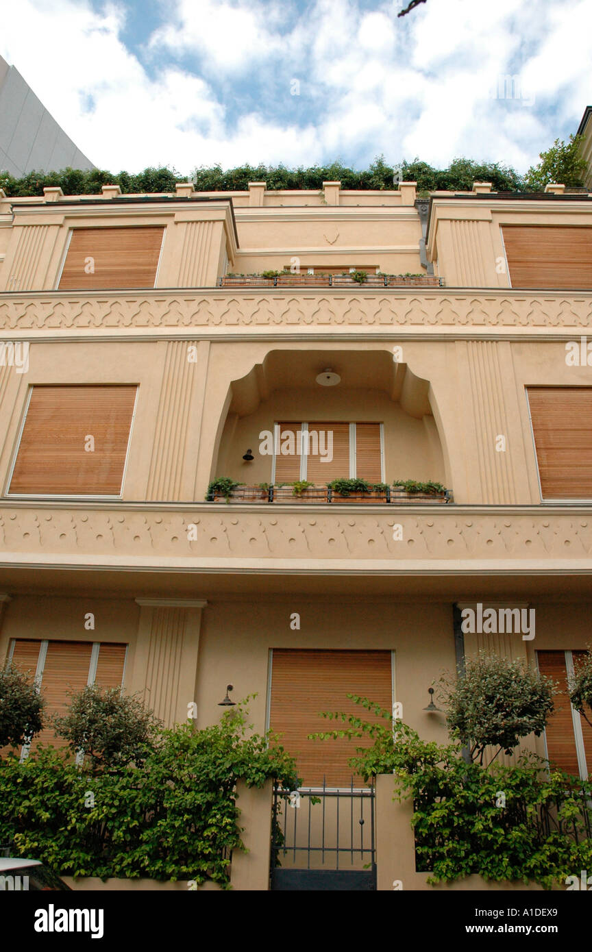 Alten Bauhaus-Stil Gebäude im Rothschild Boulevard Tel Aviv Israel Stockfoto