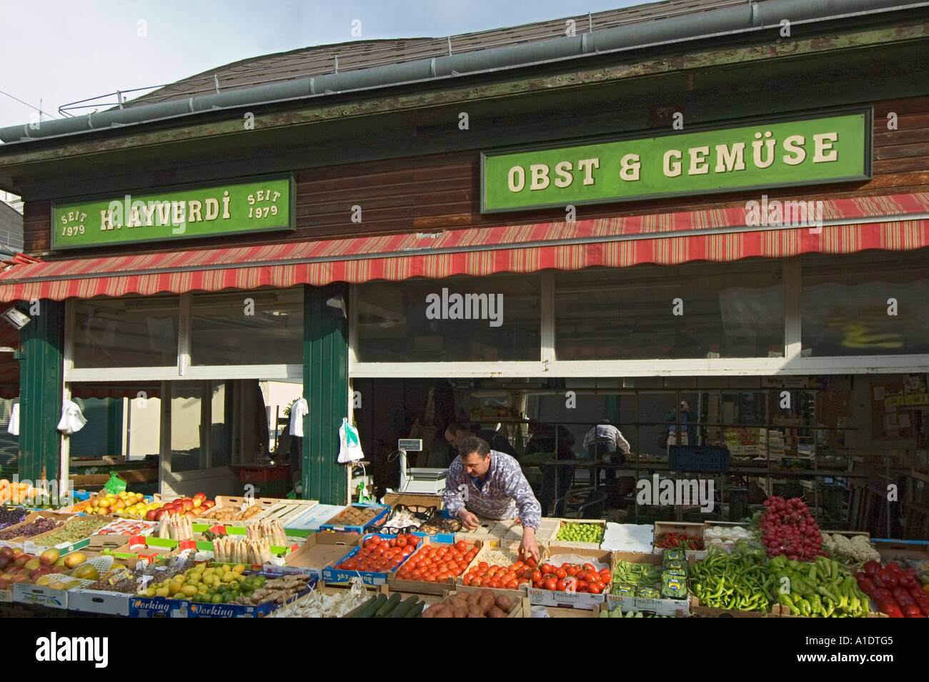 Austria Vienna Naschmarkt Stockfoto