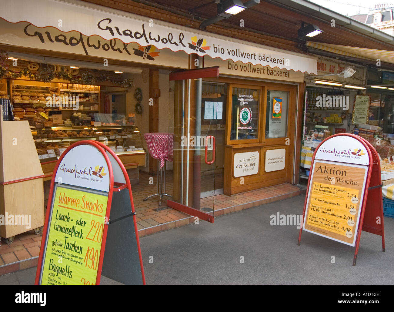 Österreich Wien Naschmarkt Bäckerei Stockfoto