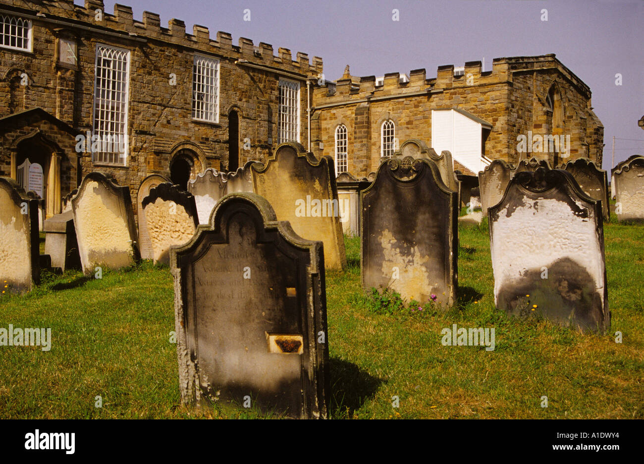 Eigenem Eingang, Cholmley Pew St Marys Kirche Whitby North Yorkshire England UK United Kingdom GB Great Britain Stockfoto