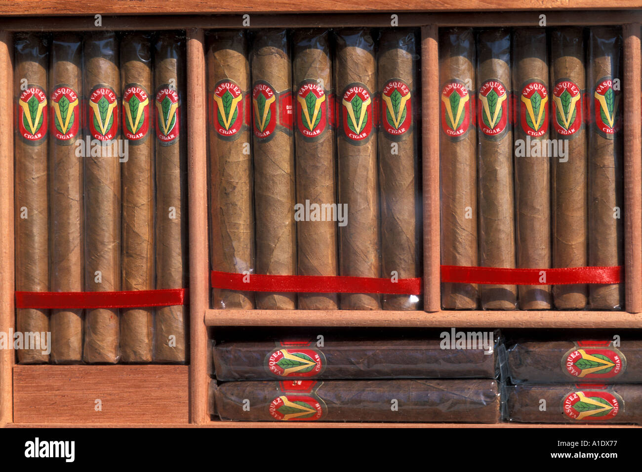 Dominikanische Republik Schachtel Zigarren Stockfoto
