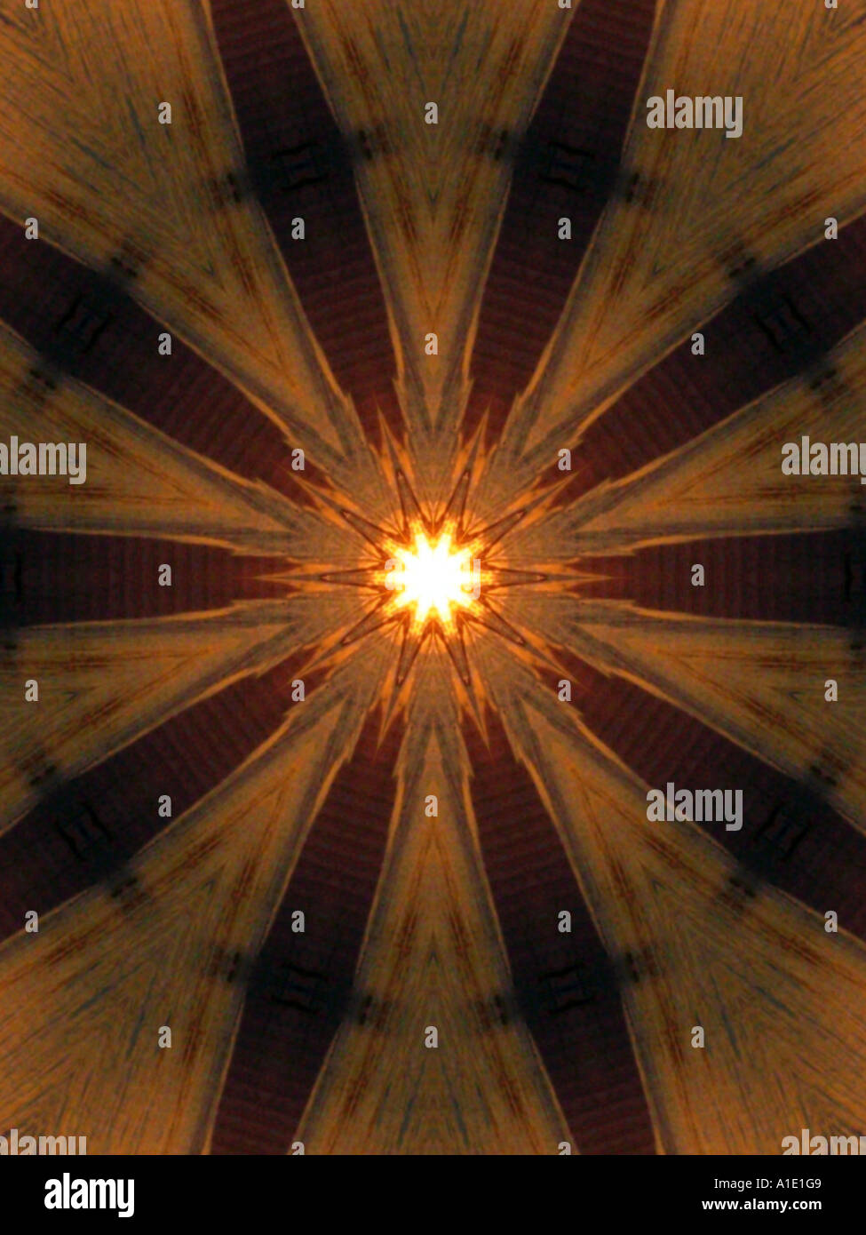 Kaleidoskop-Sonne Stockfoto