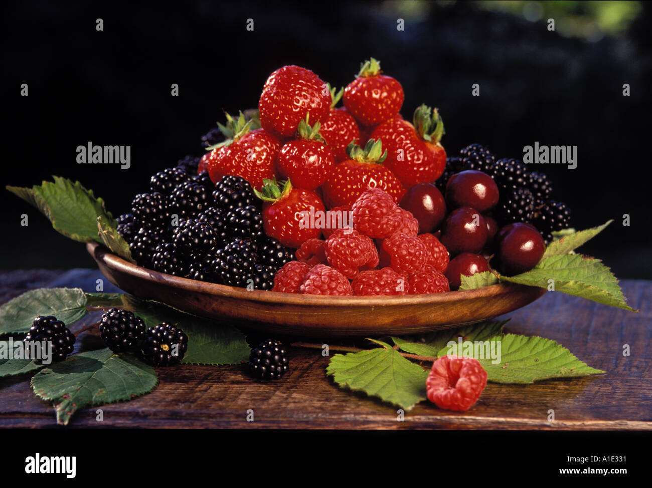 Sommerfrüchte in Saison Stockfoto