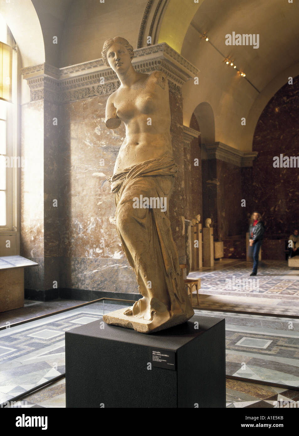 Statue der Venus von Milo im Louvre in Paris Frankreich Stockfoto