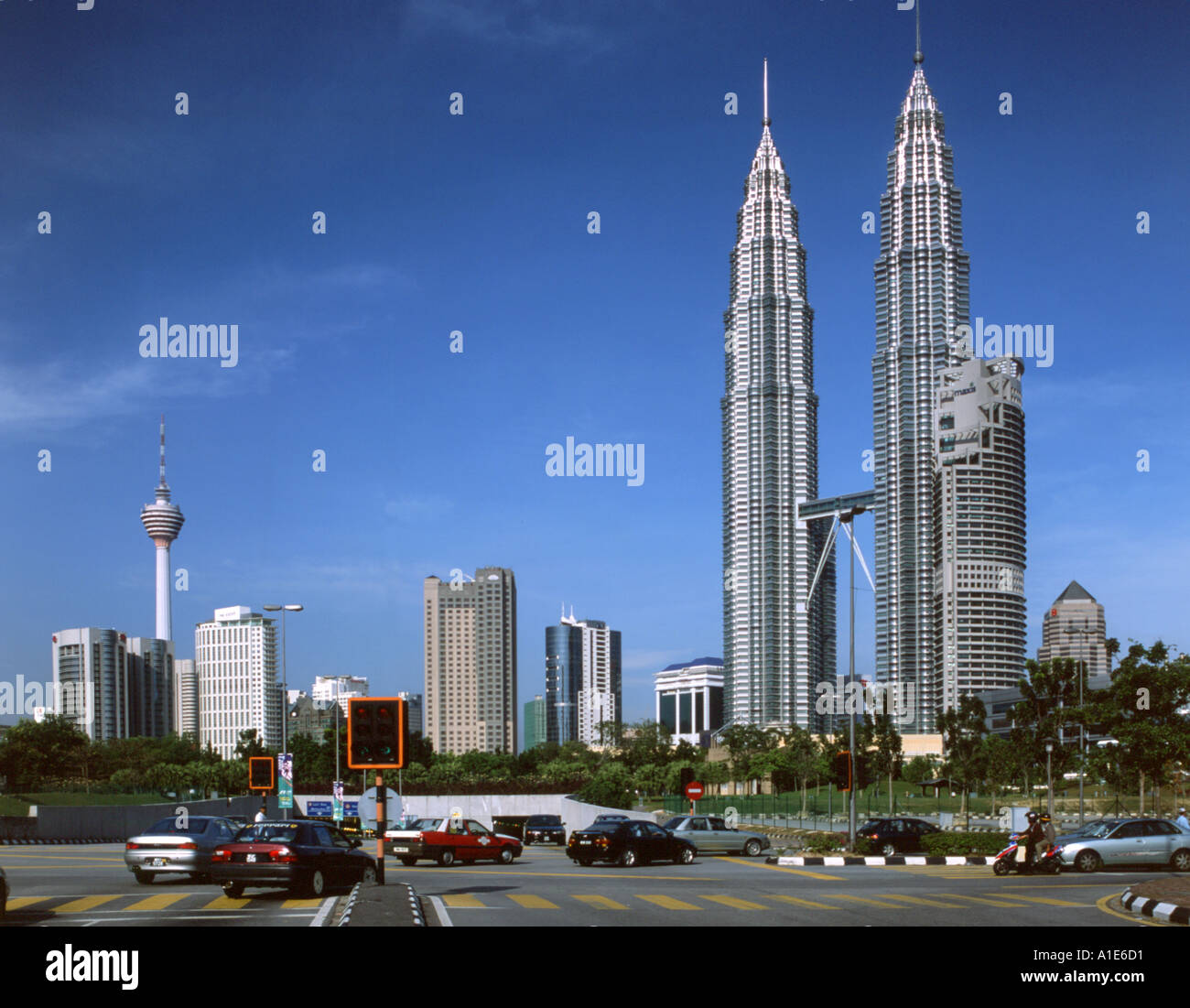 Malaysia Kuala Lumpur City mit Petronas Towers Stockfoto