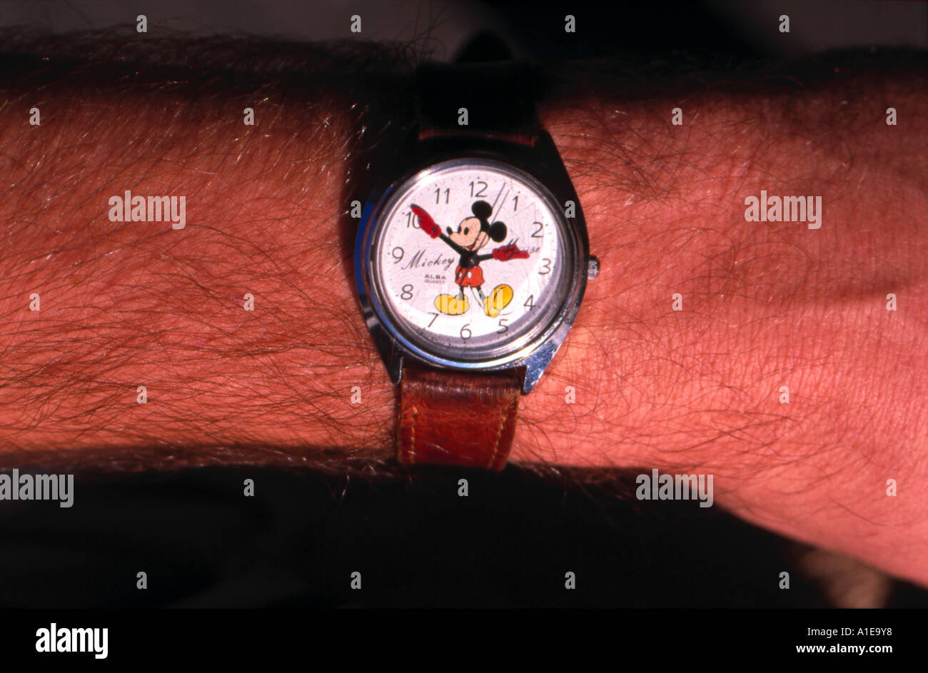 Mickey Mouse Uhr Stockfoto
