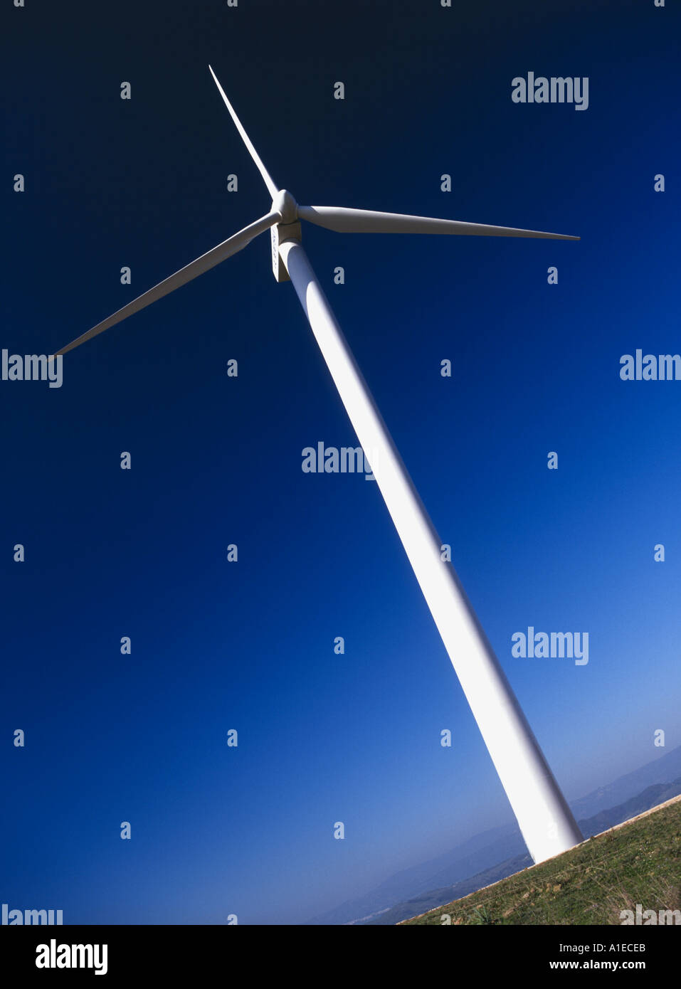 Energie aus Windkraft Stockfoto