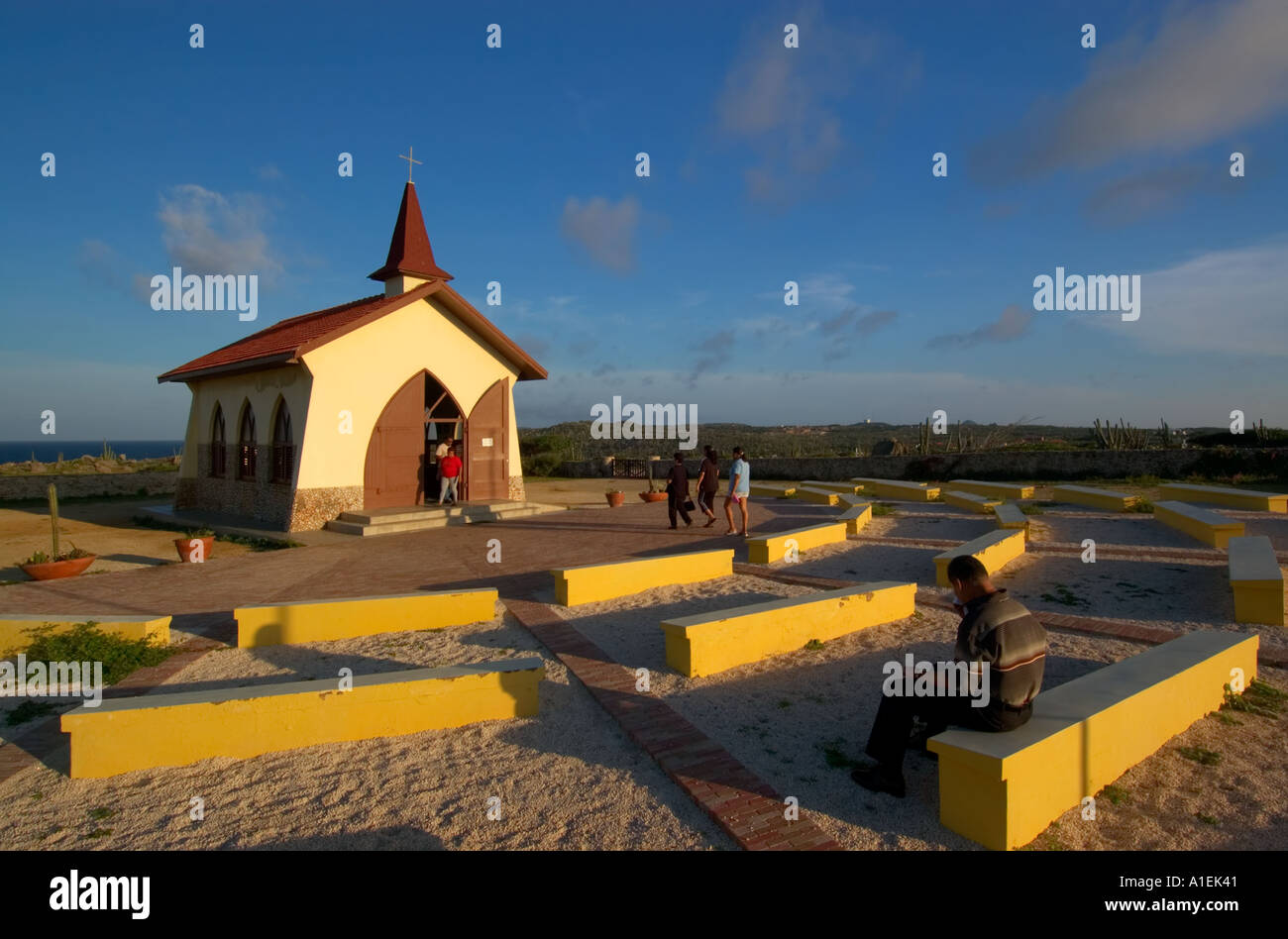 Alto Vista Kapelle, Aruba, kleine Antillen, Caribbean Stockfoto