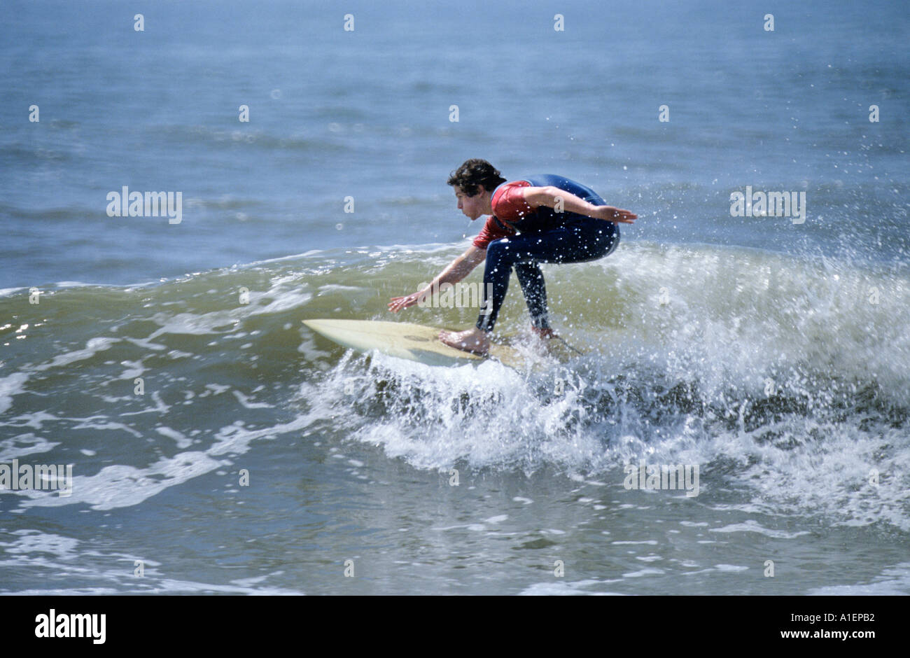 Surfen Porthcawl UK Stockfoto