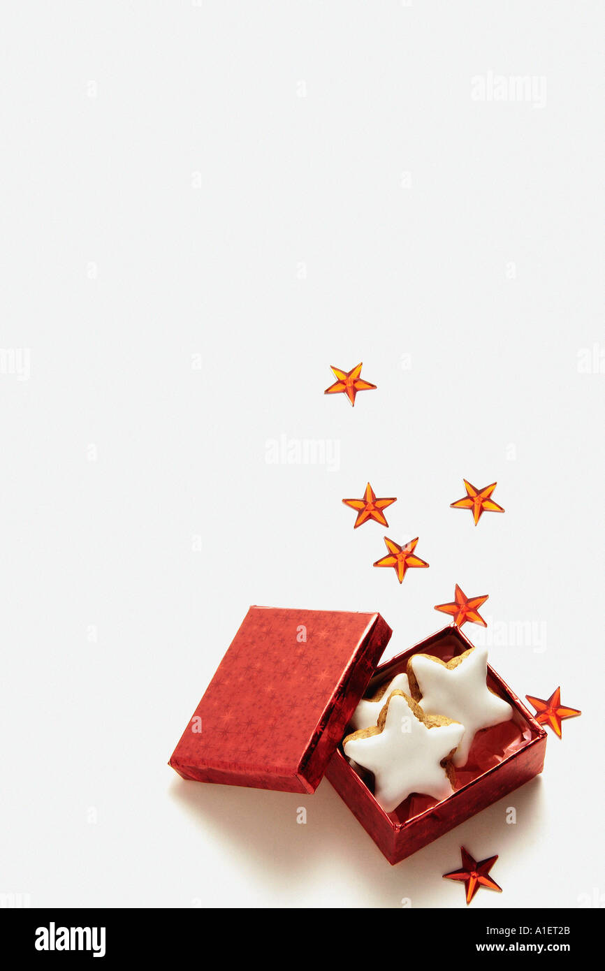 Kekse in Geschenkbox Stockfotografie - Alamy