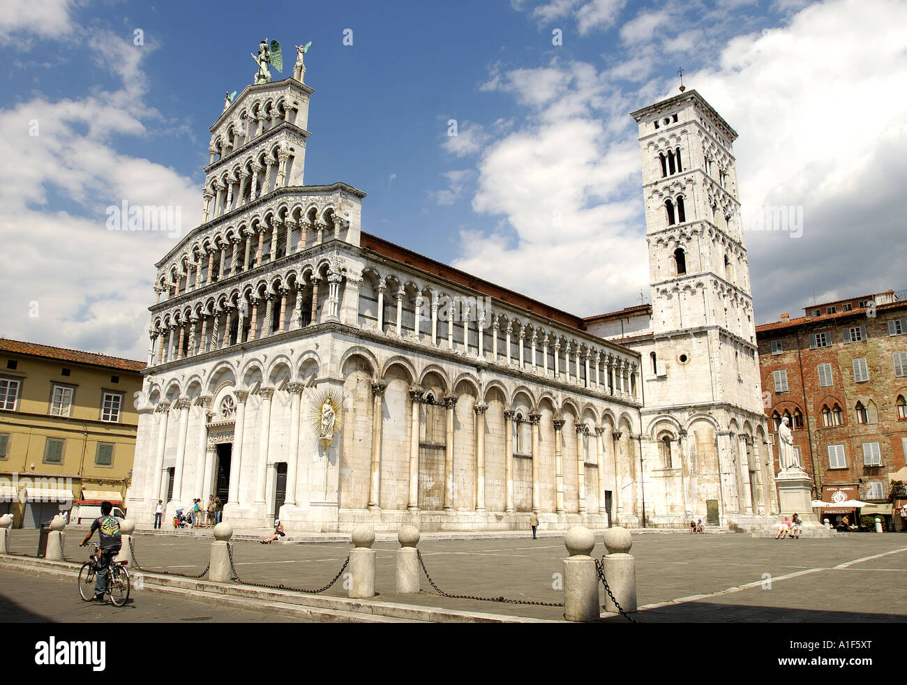 San Michele in Foro Kirche Lucca Toskana Italien Stockfoto