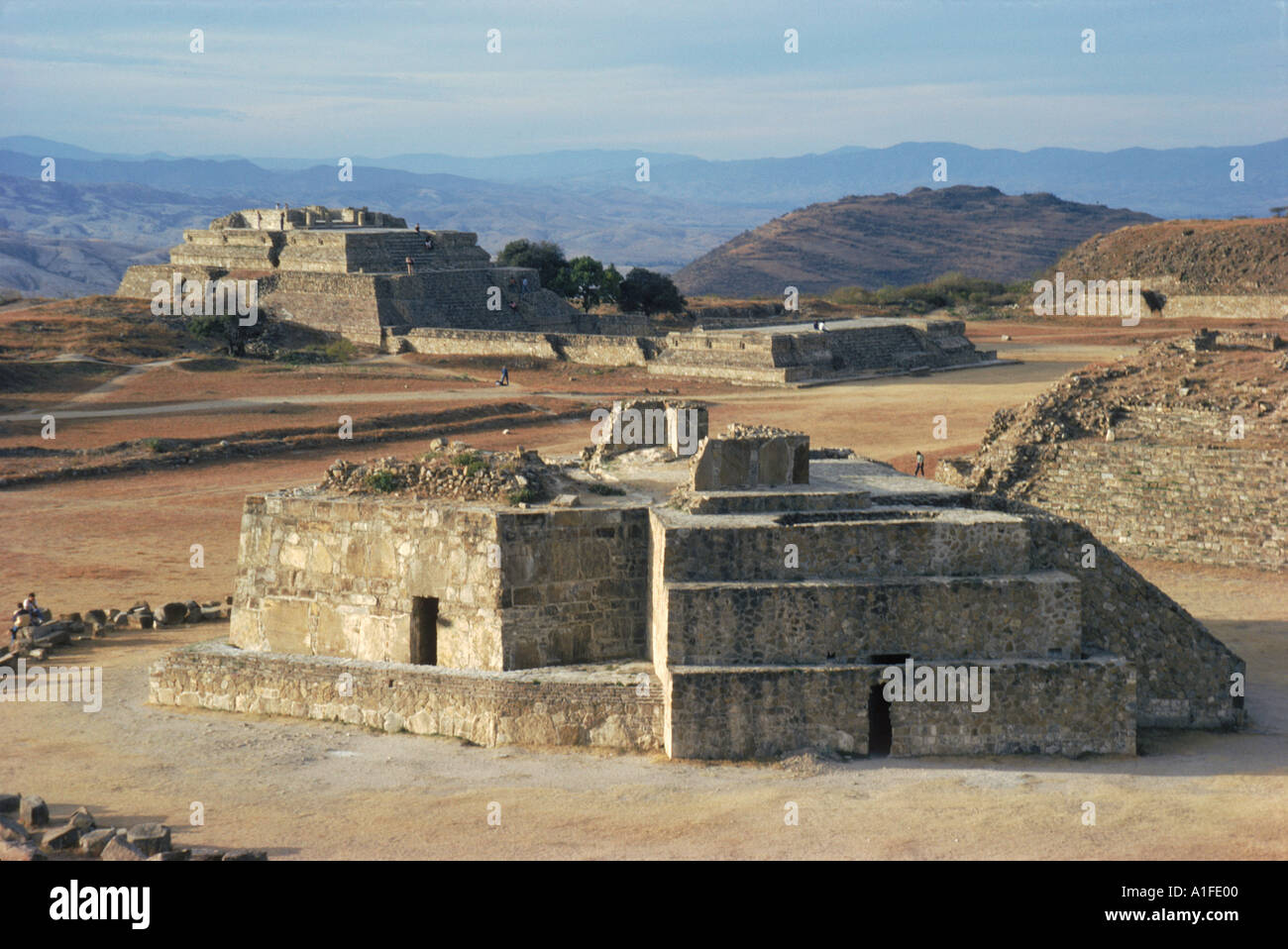 Sternwarte und System 4 am Monte Alban 200 v. Chr. bis 800 n. Chr. Mexiko G Corrigan Stockfoto