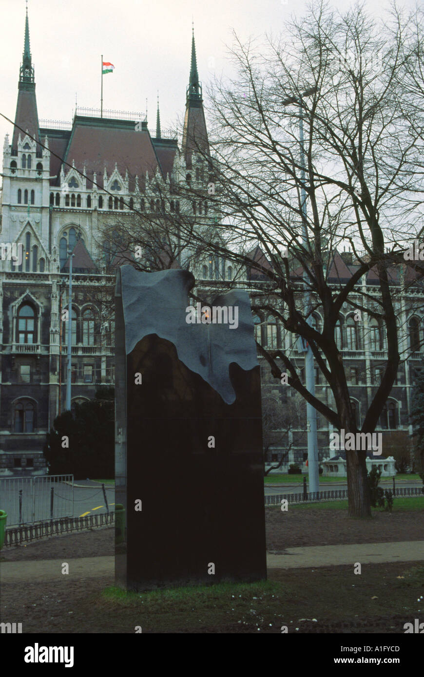 Kriegerdenkmal und Flamme der Erinnerung Budapest Ungarn Stockfoto