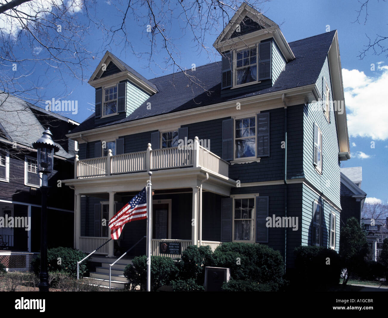 Kindheit Zuhause von JFK Brookline Massachusetts jetzt offen als Museum Boston Stockfoto