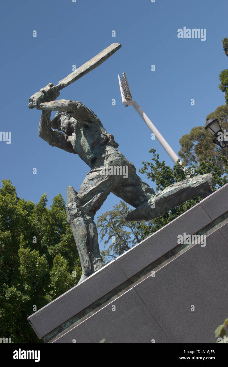 Sir Donald Bradman Statue Adelaide Stockfoto